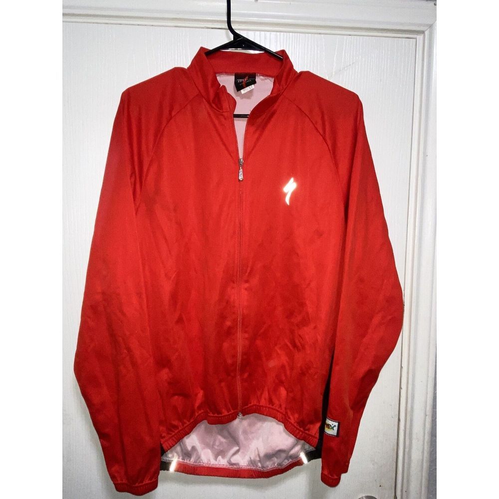 Specialized Men's Red Cycling Jacket Size XLarge‎ Windtex